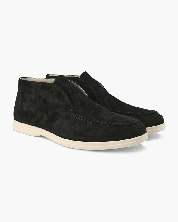 High-Top Suede Loafers