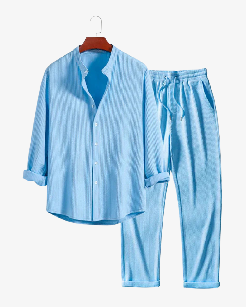 Men’s Two-Piece Set – Premium Black