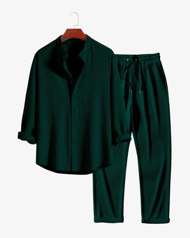 Men’s Two-Piece Set – Premium Black