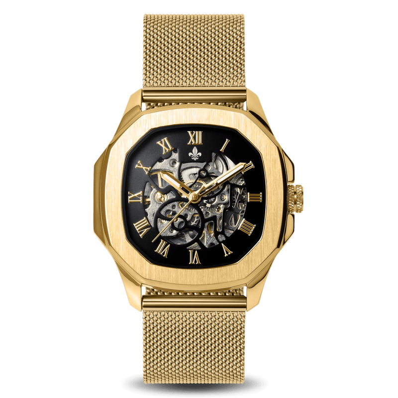 The Avalon Gold + Gold Mesh Strap