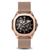The Avalon Rose Gold + Rose Gold Mesh Strap