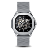 The Avalon Silver + Silver Mesh Strap