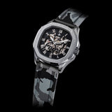 The Avalon Silver + Grey Camo Strap