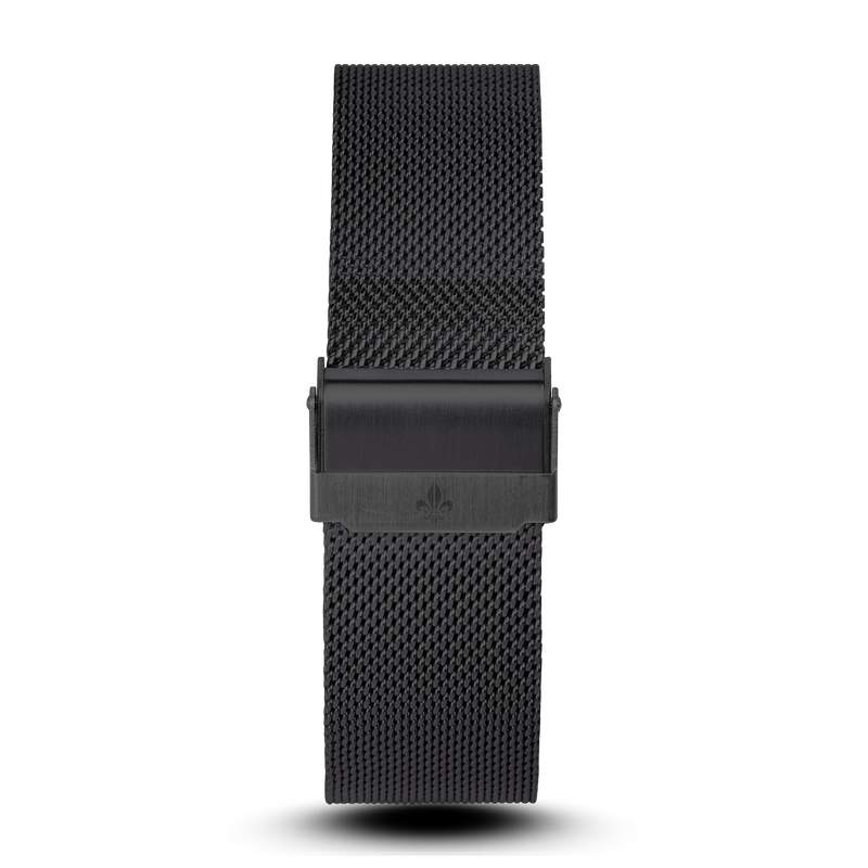 The Avalon Black + Black Mesh Strap