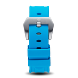 The Avalon Black + Blue Silicone Strap