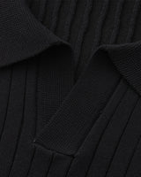 Premium Ribbed Knit Polo