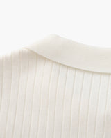 Premium Ribbed Knit Polo