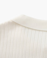 Premium Ribbed Knit Polo