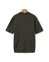 Premium Ribbed Knit Polo
