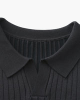 Premium Ribbed Knit Polo