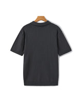 Premium Ribbed Knit Polo