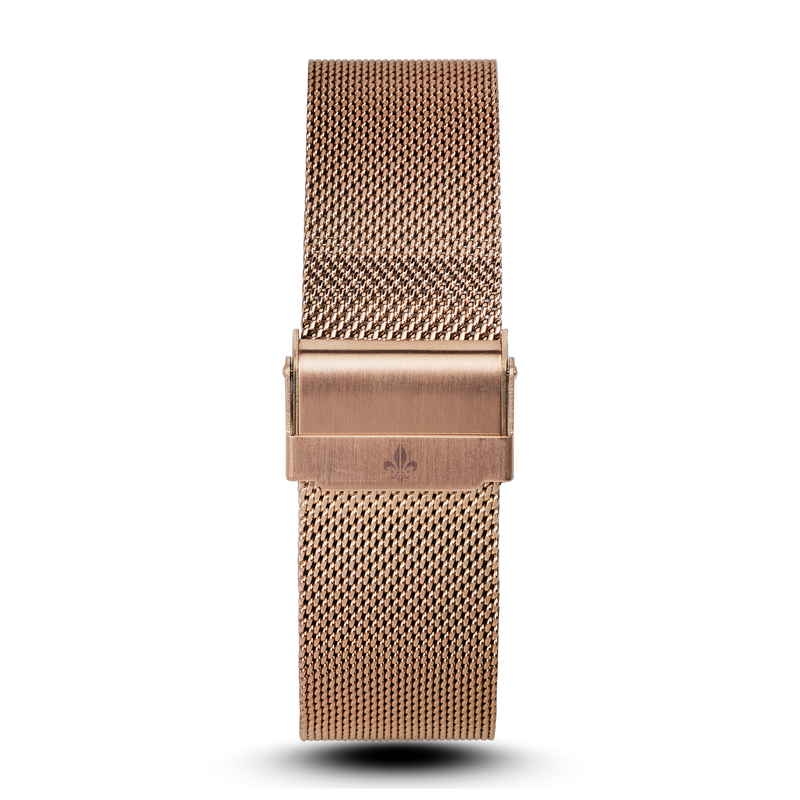 The Avalon Rose Gold + Rose Gold Mesh Strap